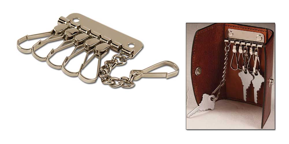6 Hook Key Plate With Chain