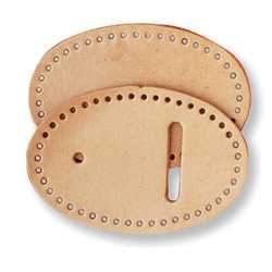 Oval Buckle Leather Small