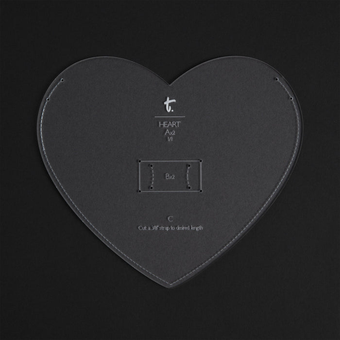 Heart Bag Acrylic Template
