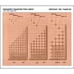 Geometric Stamping Grid Craftaid® 1/4"-3/8"-1/2"