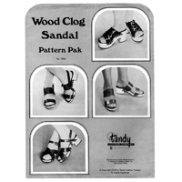 1933 Wood Clog Sandal Pattern Pak