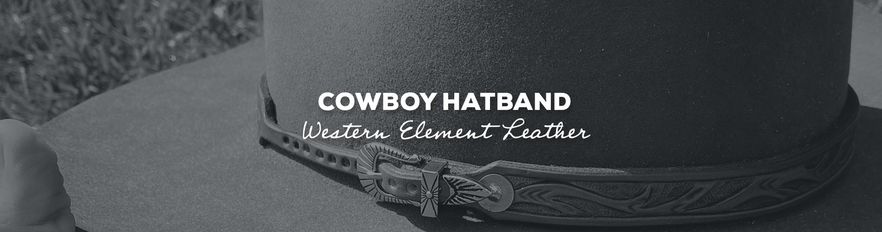 Gift Idea: Cowboy Hatband with Western Element Leather