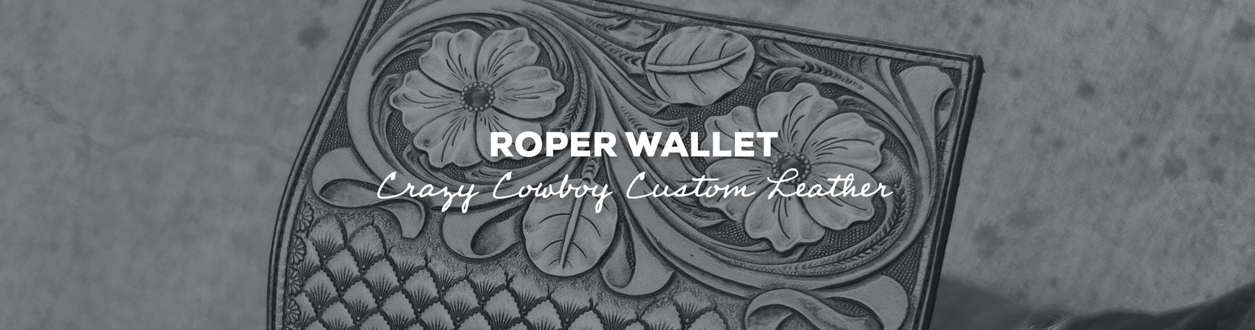 Gift Idea: Roper Wallet with Crazy Cowboy Custom Leather
