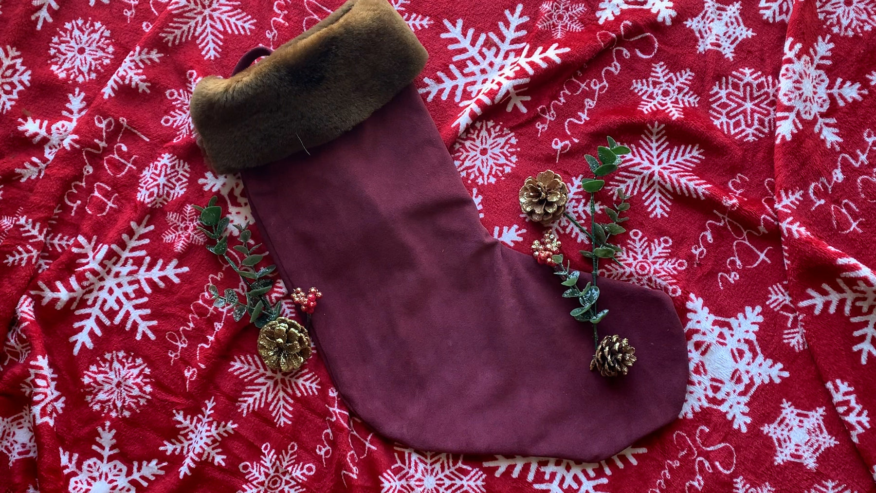 How to Make a Leather Holiday Stocking with Shearling Trim from Scratch!