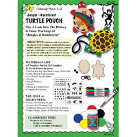 Jungle Rainforest Non Tooling Turtle Pouch Lesson Plan