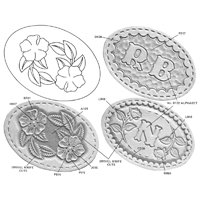 Oval Patch Buckle Tooling Patterns