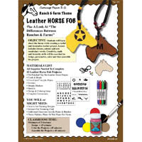 Ranch Farm Non Tooling Horse Fob Lesson Plan