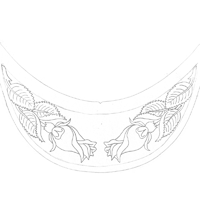 Visor Rose Pattern