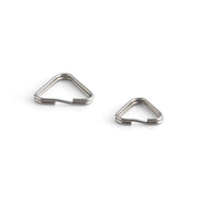 Stainless Steel Triangle Split Rings 10 Pack