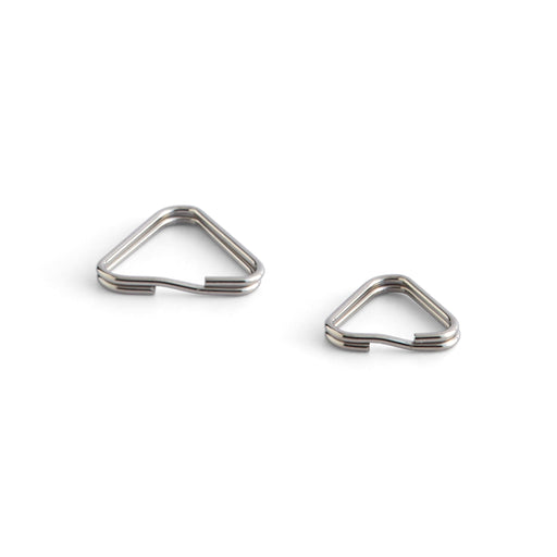 Stainless Steel Triangle Split Rings 10 Pack