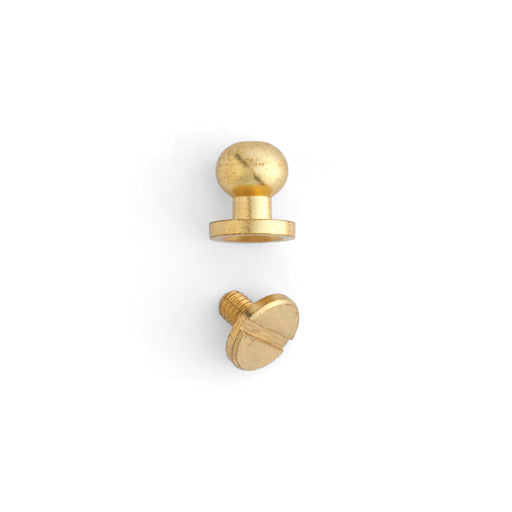 Button Stud 10 Pack Brass Plate / 9/32" (7 mm)