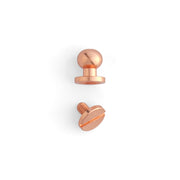 Button Stud 10 Pack Copper Plate / 9/32" (7 mm)