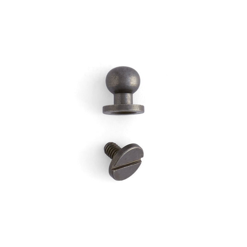Button Stud 10 Pack Gunmetal Matte / 9/32" (7 mm)