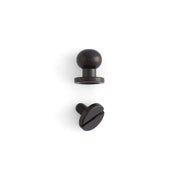 Button Stud 10 Pack Black Plate / 9/32" (7 mm)