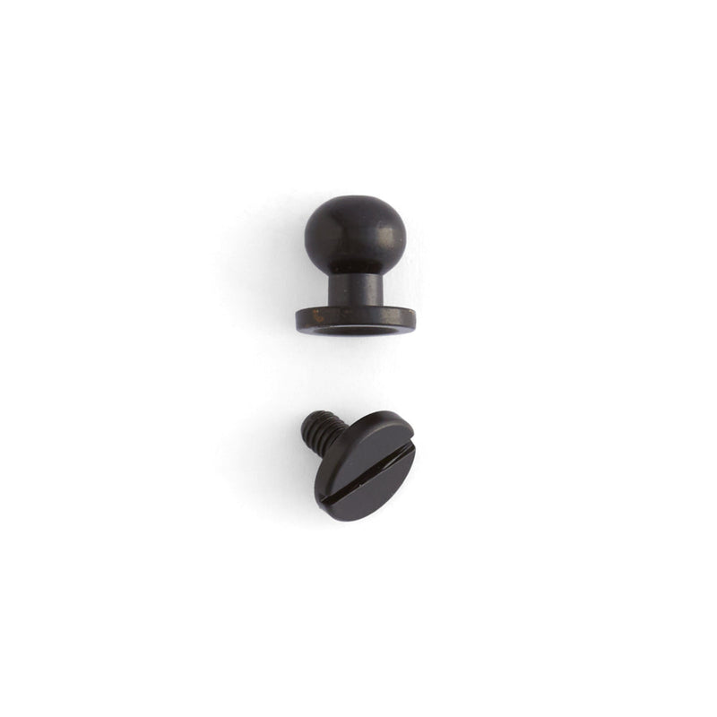Button Stud 10 Pack Black Plate / 9/32" (7 mm)