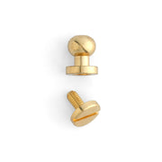 Button Stud 10 Pack Brass Plate / 5/16" (8 mm)