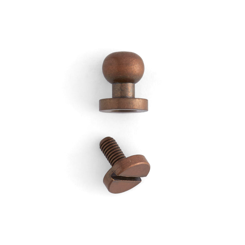 Button Stud 10 Pack Antique Copper Plate / 5/16" (8 mm)