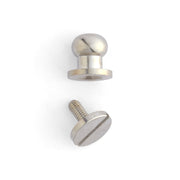 Button Stud 10 Pack Nickel Plate / 3/8" (10 mm)