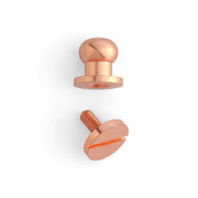 Button Stud 10 Pack Copper Plate / 3/8" (10 mm)