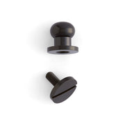 Button Stud 10 Pack Black Plate / 3/8" (10 mm)