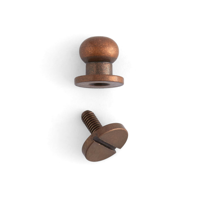 Button Stud 10 Pack Antique Copper Plate / 3/8" (10 mm)