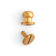 Button Stud 10 Pack Solid Brass / 3/8" (10 mm)