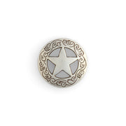 Texas Star Engraved Conchos