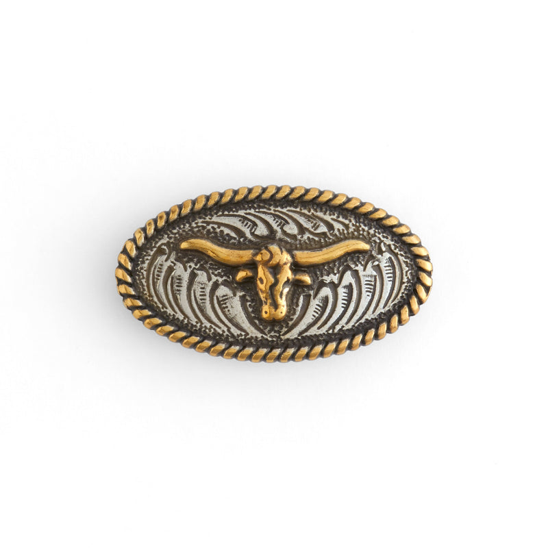 Longhorn Gold Plated Concho
