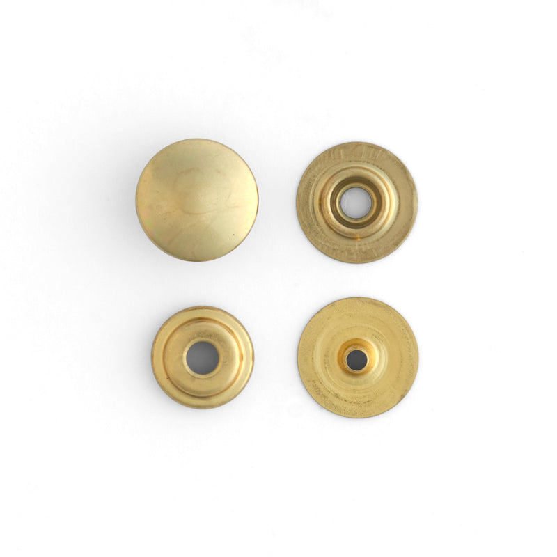 Line Snaps 100 Pack Brass Plate / Line 20