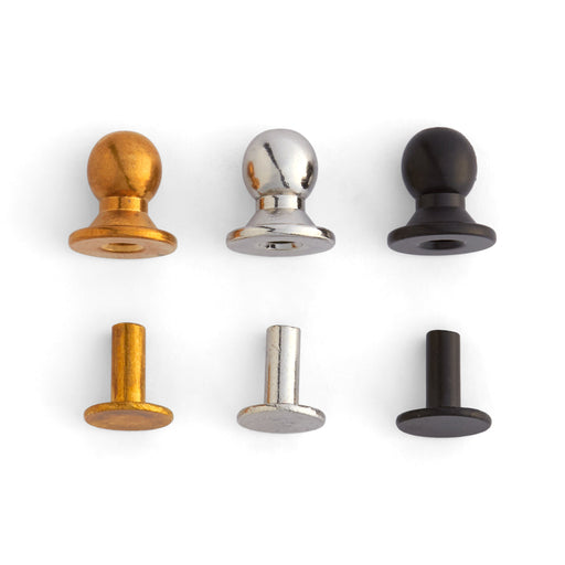Solid Brass Sam Browne Button Stud