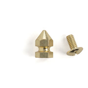 Solid Brass Spiked Rivet Screwback 10 Pack