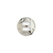 Slotted Round Concho With Star Pack of 10