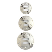 Slotted Round Concho With Star Pack of 10