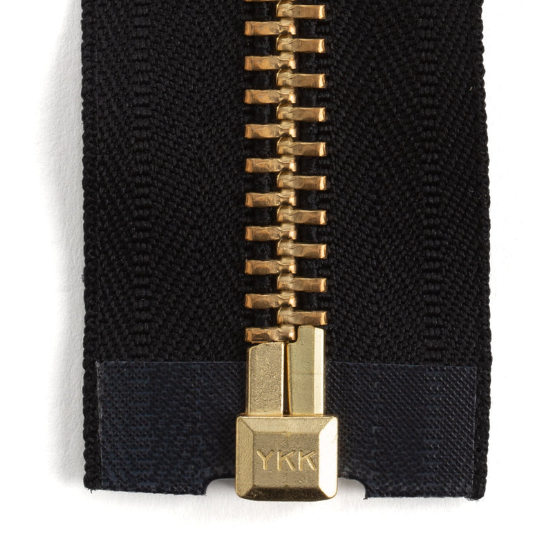 YKK #10 Brass Complete Chap Zipper