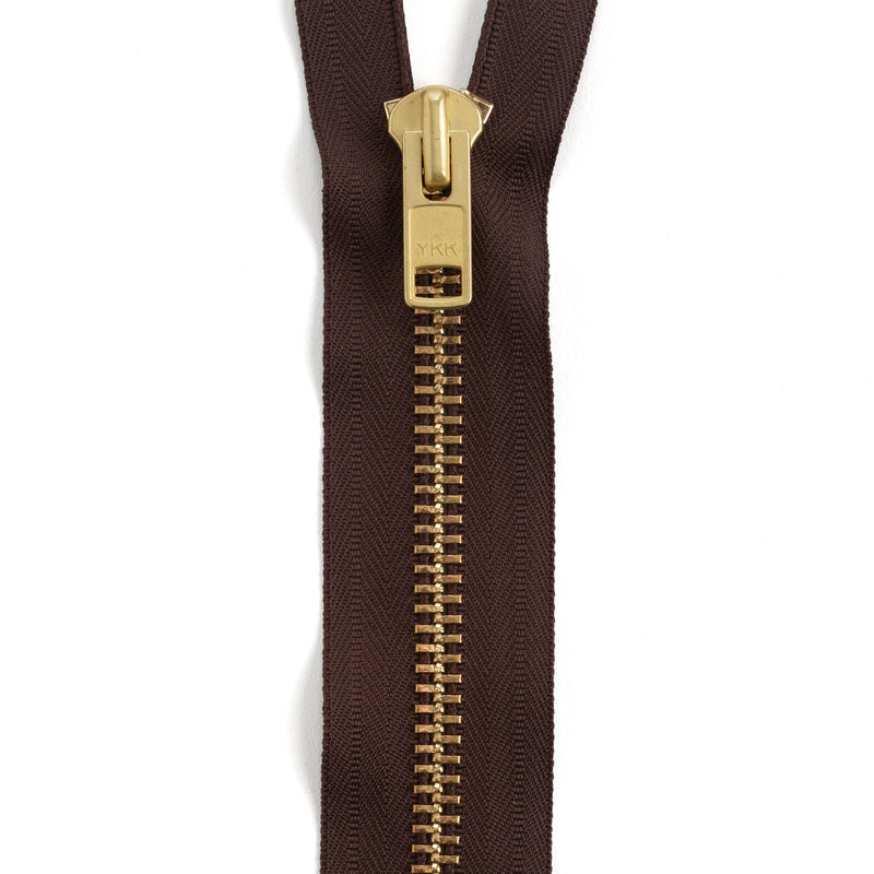 YKK #10 Brass Complete Chap Zipper