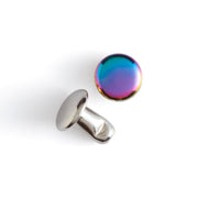 Rainbow Plate Double Cap Rivets 20 Pack