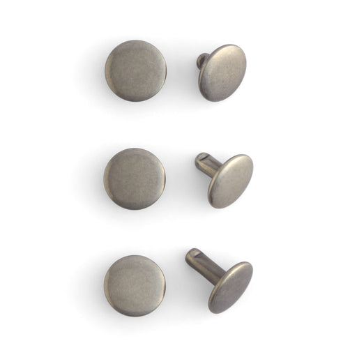 Wide Double Cap Rivets 100 Pack