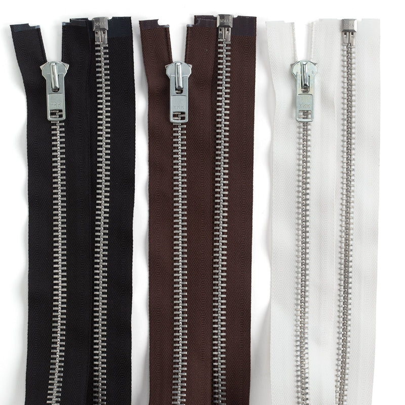 YKK #10 Aluminum Complete Chap Zipper