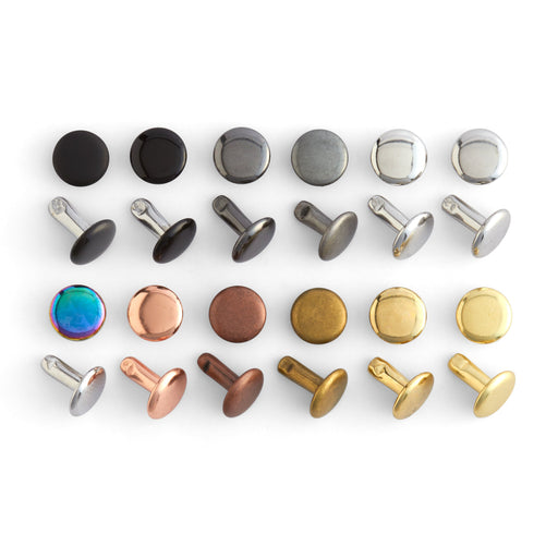 Double Cap Rivets 100 Pack