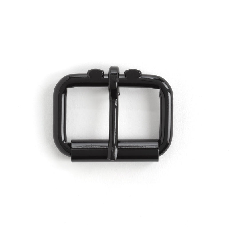 Roller Buckle Glossy Black / 1-1/2" (38 mm)