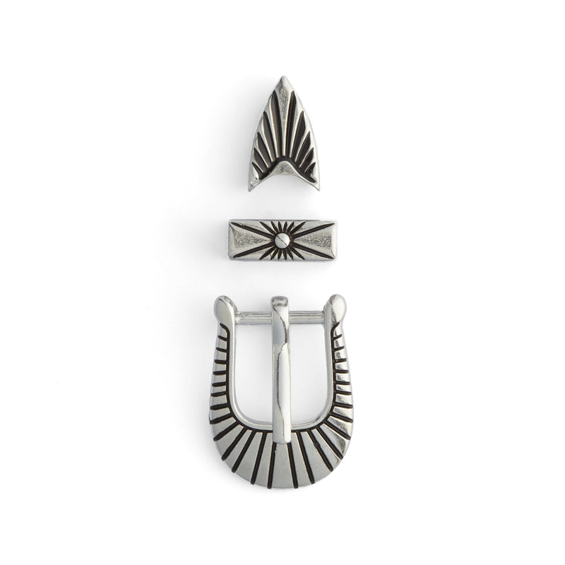 Southwest Decorative Hatband Buckle Set