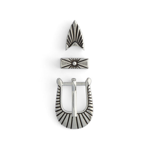 Southwest Decorative Hatband Buckle Set