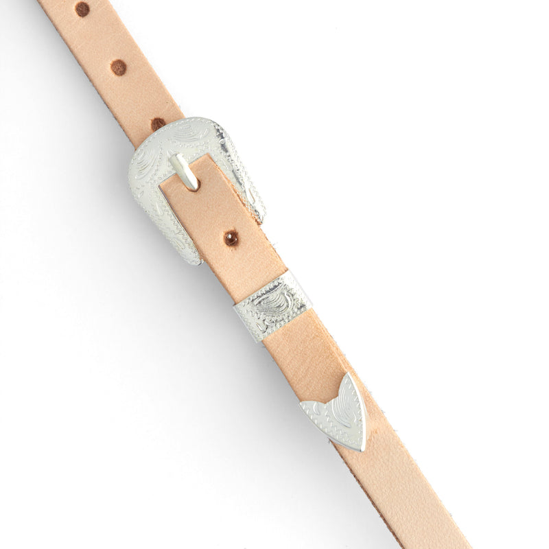 Decorative Hatband Buckle Set Silver