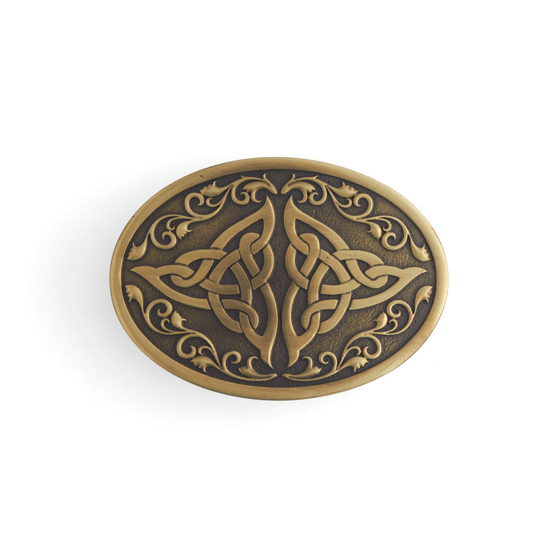 Celtic Triangle Knot Trophy Buckle