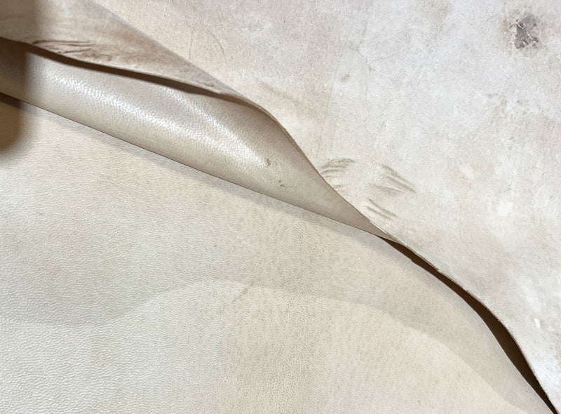 Traditional Spanish Veg-Tan Goatskin Natural Small Skin