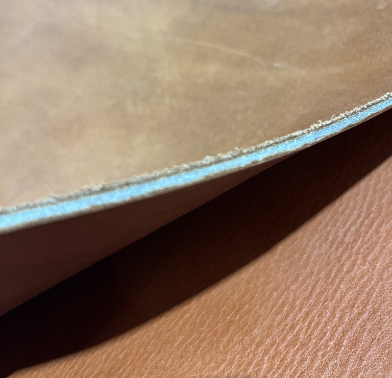 Cuir Traditionnel Espagnol Bufalo tanné Chrome Dosset Tan