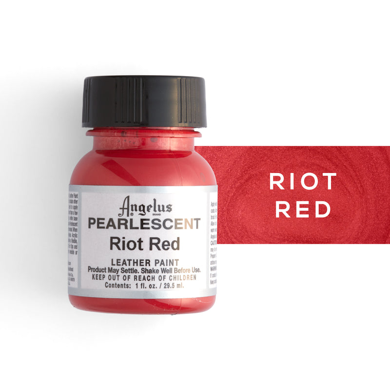 Angelus Riot Red Pearlescent Leather Paint 1 fl. oz. - FINAL SALE