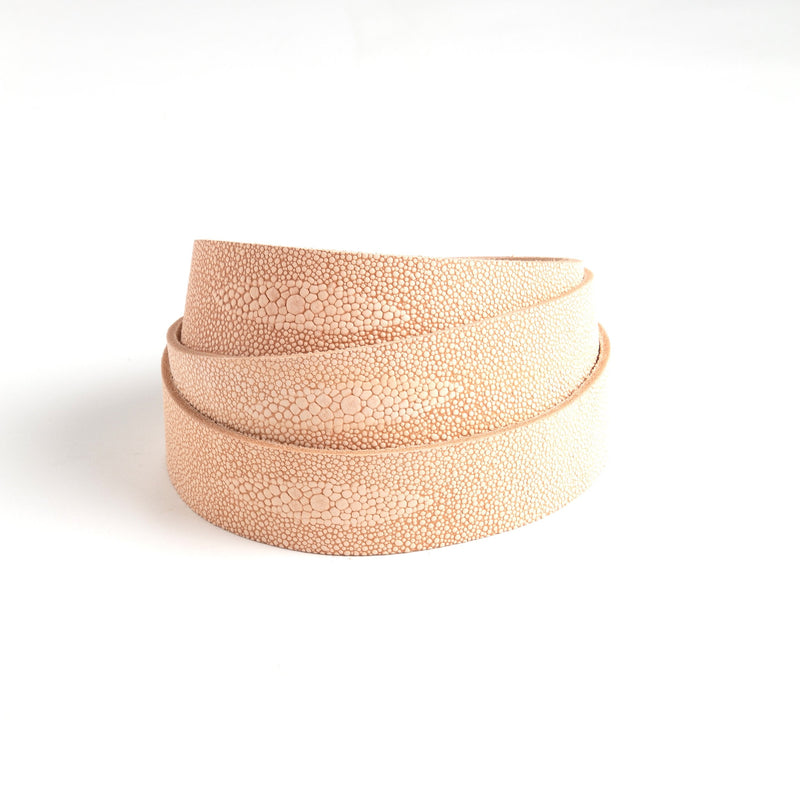 Veg-Tan Embossed Belt Blank