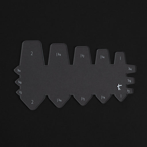 Tapered Belt End Acrylic Template