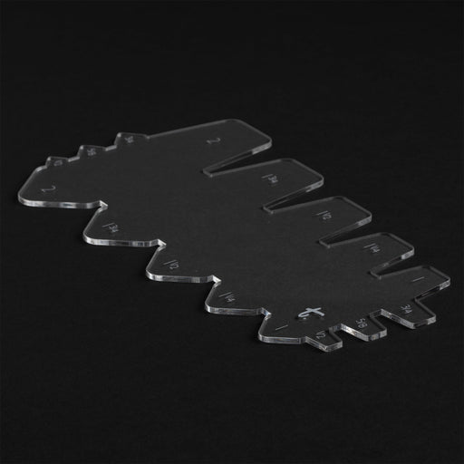 Tapered Belt End Acrylic Template